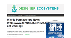 Desktop Screenshot of designerecosystems.com