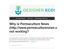 Tablet Screenshot of designerecosystems.com